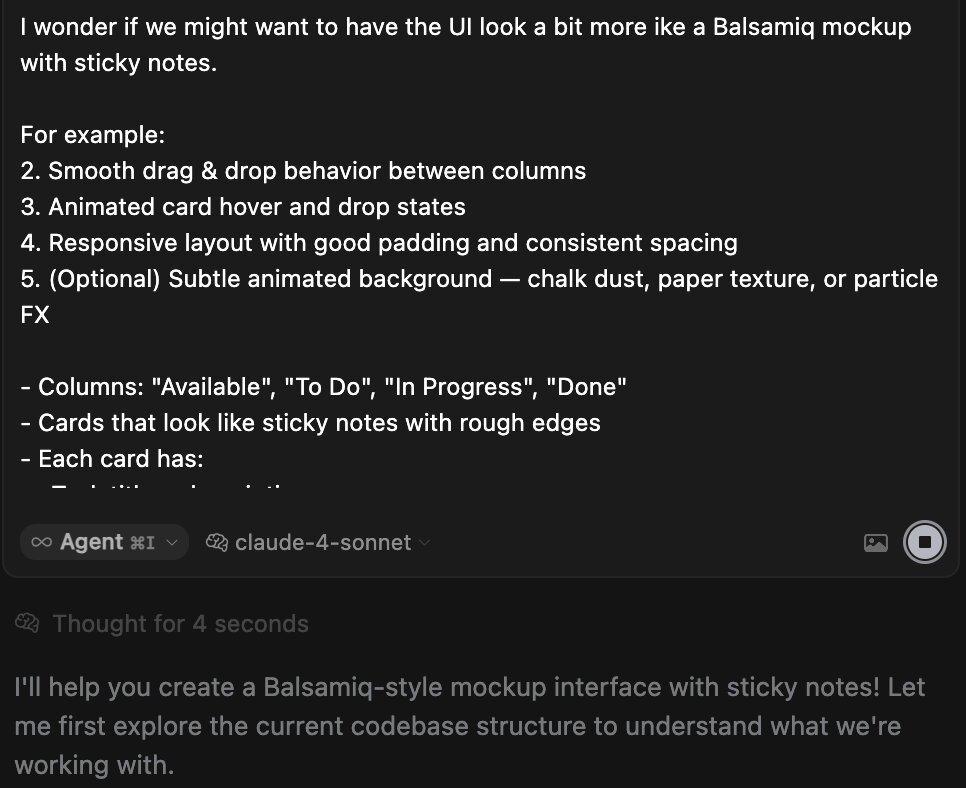 Prompting to change UI