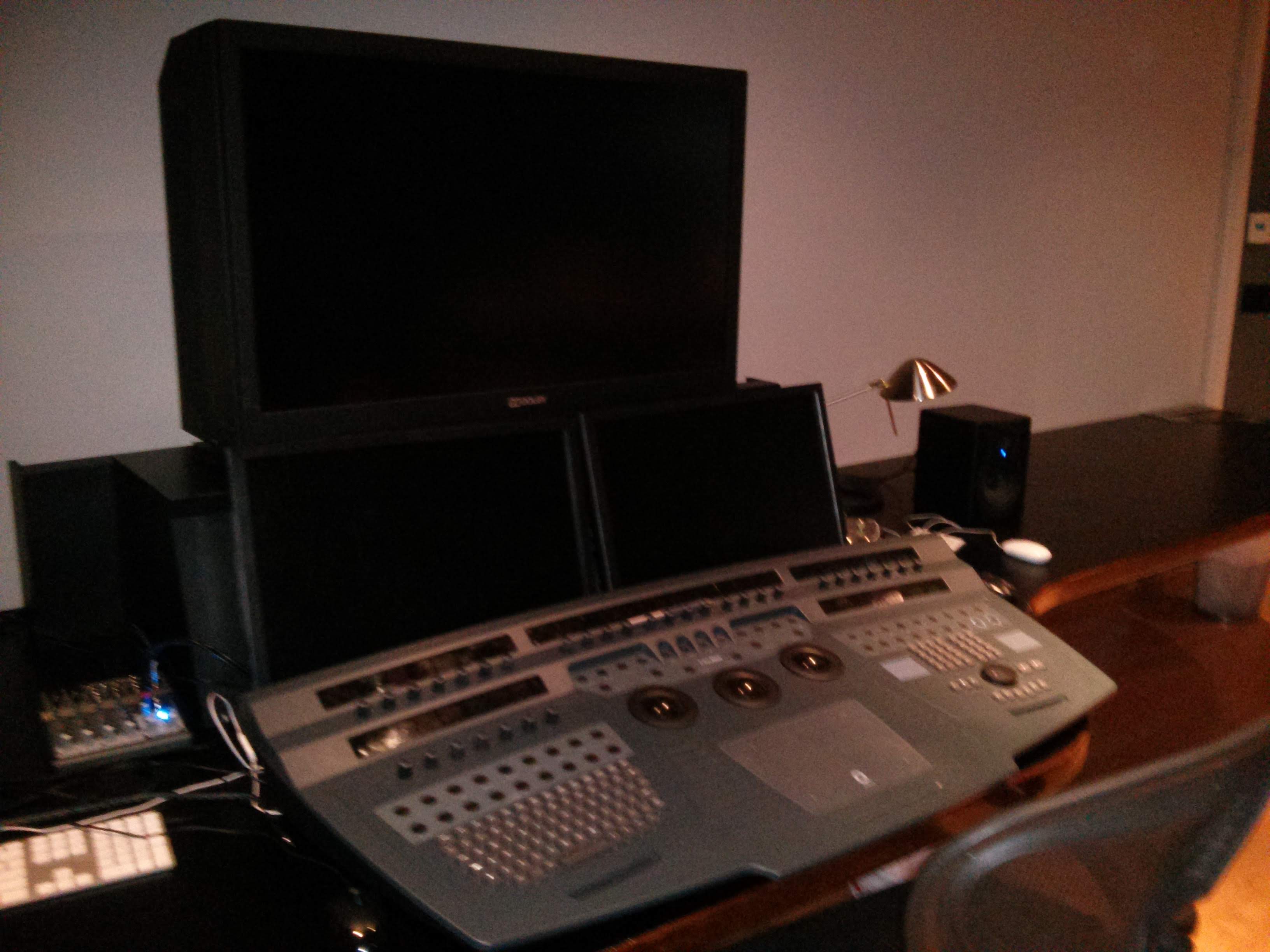 A color grading suite at Light Iron.